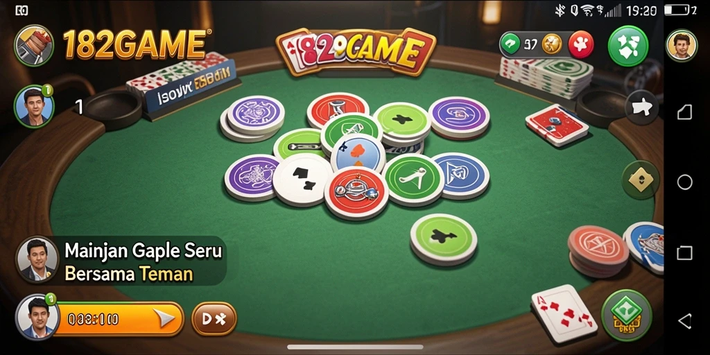 Screenshot gameplay yang menampilkan serunya bermain Gaple.