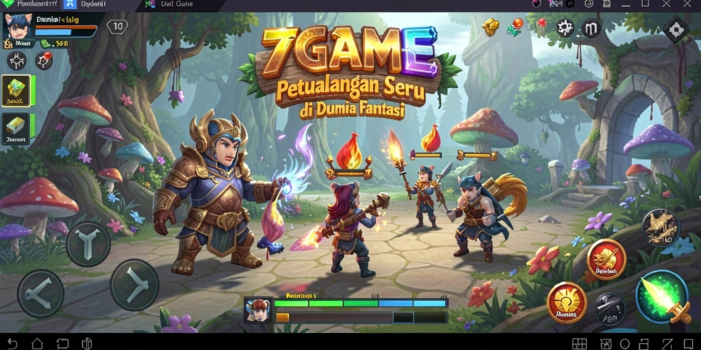 Gameplay seru 7GAME dengan petualangan menantang.