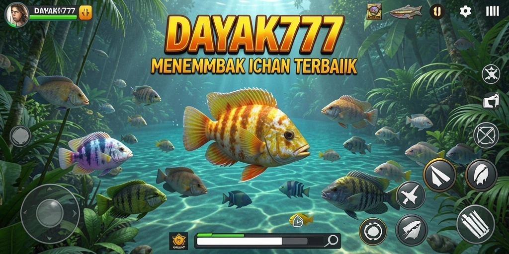 Tampilan gameplay menarik saat menembak ikan berharga.