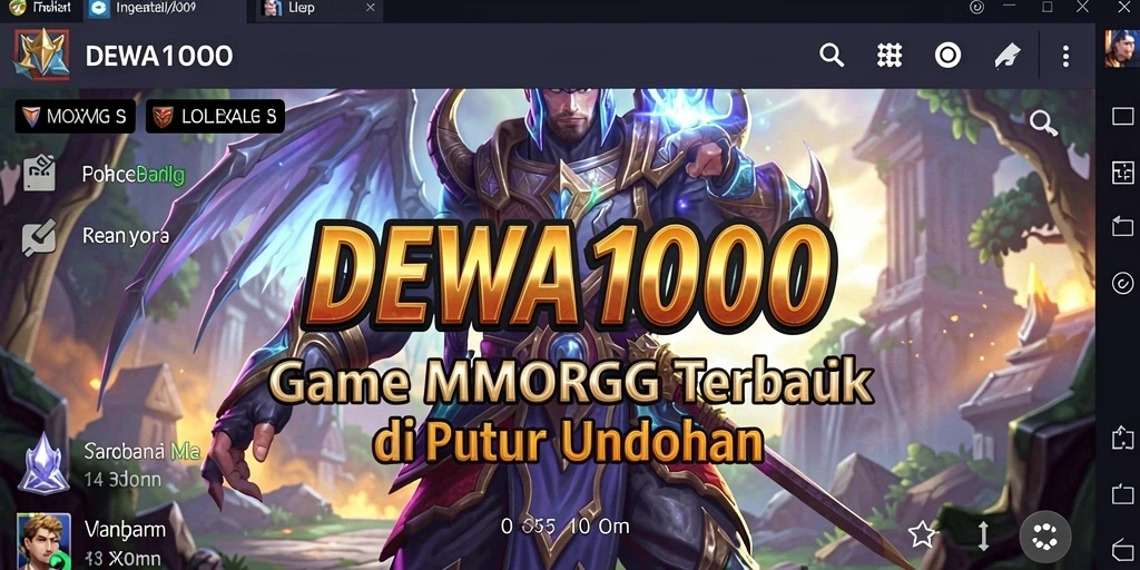 Gameplay seru dengan visual menakjubkan di DEWA1000.