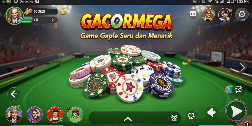 Tampilan gameplay GACORMEGA yang seru dan menarik.
