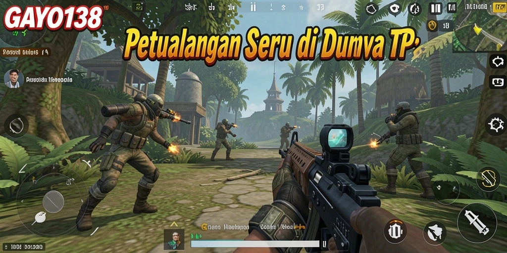 Screenshot menunjukkan aksi pertempuran intens di GAYO138.