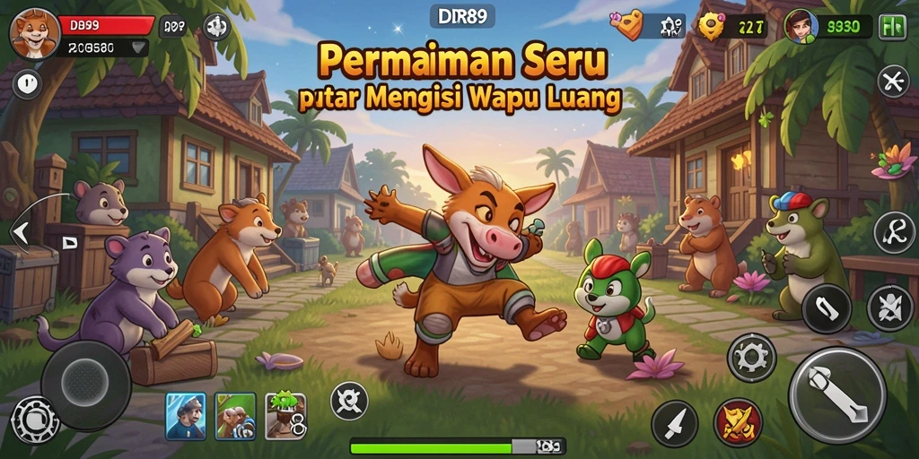 Tampilan menarik dari gameplay seru IDR89 yang penuh warna.