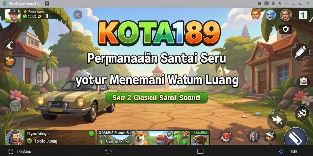 Tampilan gameplay KOTA189 yang seru dan penuh warna.