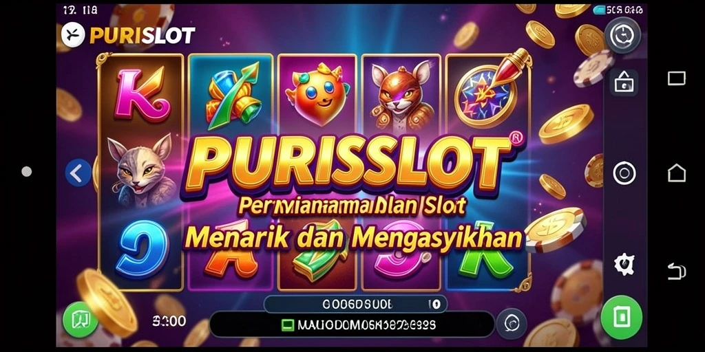 Screenshot gameplay menunjukkan keseruan bermain Slot di PURISLOT.