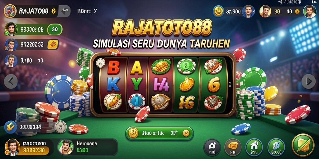 Tampilan gameplay RAJATOTO88 yang menegangkan dan seru.