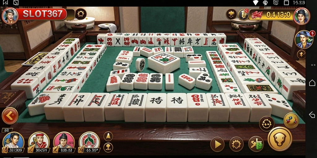 Screenshot SLOT367 menampilkan gameplay Mahjong yang menyenangkan dan mendebarkan.