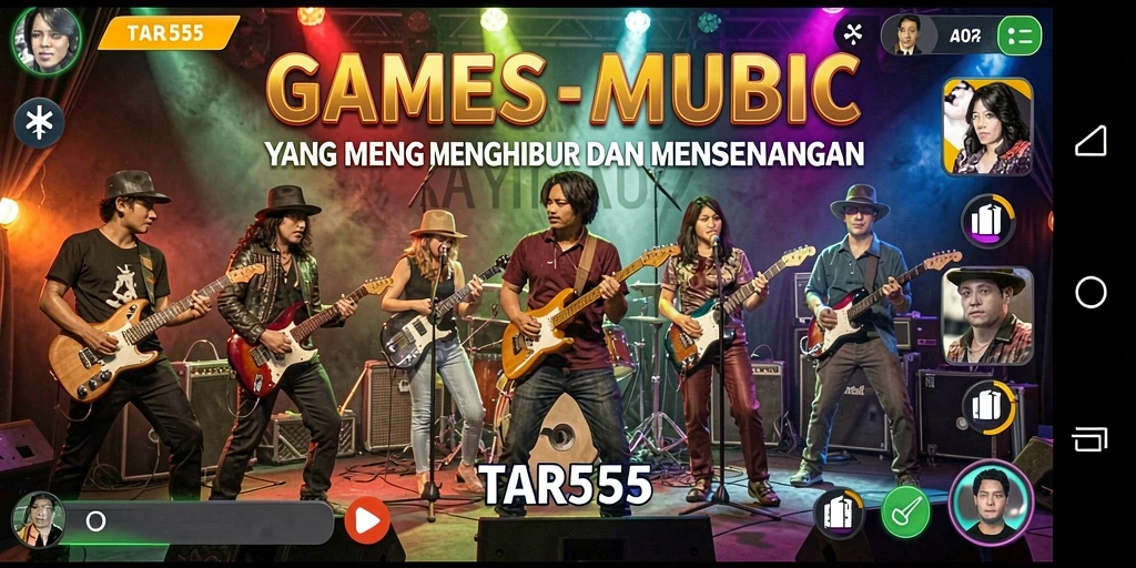 Tangkapan layar menunjukkan antarmuka gameplay yang menarik dari TAR555.
