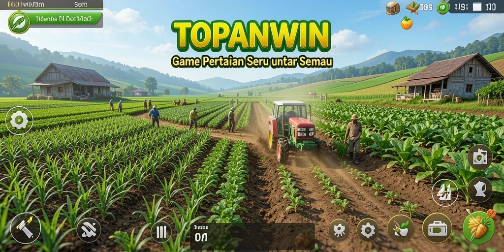 Gameplay menarik di TOPANWIN dengan visual pertanian yang indah.